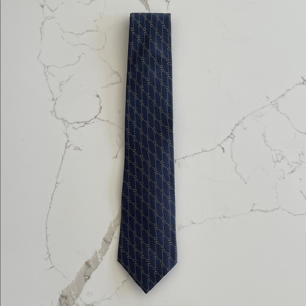 Stafford Navy Geometric Men's Tie